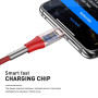 Кабель Luxe Cube Armored USB-Lightning, 1м, красный (8886668686099)