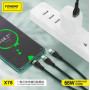 Кабель Foneng X78 1.2M 3-in-1 (66W) USB - USB-C/microUSB/Lightning 1.2м Black (X78-CA-3-TIO)