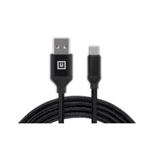 Кабель REAL-EL Premium Fabric USB-USB Type C 2m, Black (EL123500047)