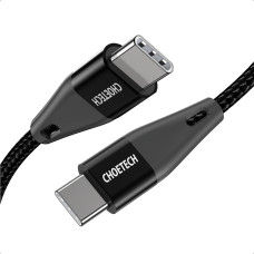 Кабель Choetech USB Type-C - USB Type-C (M/M) 100W, 1 м Black (XCC-1008)