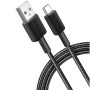 Кабель Anker 322 USB-A - USB-C 1.8 м, Black (A81H6G11)