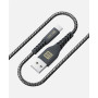 Кабель Luxe Cube Kevlar USB-USB Type C, 1.2м, черный (8886668686280)