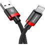 Кабель Baseus Cafule USB-Lightning, 1м Red-Black (CALKLF-B19)