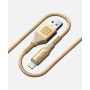 Кабель Luxe Cube Armored USB-Lightning, 1м, золотистый (8886668670012)