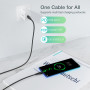 Кабель Choetech USB Type-C - USB Type-C (M/M) 100W, 1 м Black (XCC-1008)