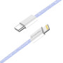 Кабель ColorWay Lightning + USB Type-C (M/M), 3.0 А, 1 м, Purple (CW-CBPDCL061-PU)
