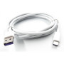 Кабель Dengos USB 3.0-USB Type-C 2м White (PLS-TC-2M-USB3)