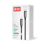 Кабель ColorWay USB Type-C - Lightning (M/M), zinc alloy braided, 3А, 1 м, Black (CW-CBPDCL098-BK)