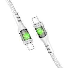 Кабель Promate USB Type-C - USB Type-C (M/M), 3 A, 60 W, 2 м, TransLine-CC200 White