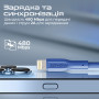 Кабель Promate USB - Lightning (M/M), 2 A, 1 м, xCord-Ai Navy