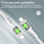 Кабель Promate USB Type-C - USB Type-C (M/M), 3 A, 60 W, 2 м, TransLine-CC200 White