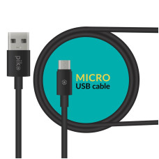 Кабель Piko CB-UM10 USB-microUSB 0.2м Black (1283126493874)
