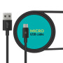 Кабель Piko CB-UM10 USB-microUSB 0.2м Black (1283126493874)