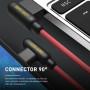 Кабель Luxe Cube Game USB-USB Type C, 1м, красный (8886668686136)