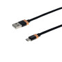 Кабель Grand-X FM-07 USB-microUSB, 3A, 1м, Copper/Black (FM07CB)