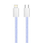 Кабель ColorWay Lightning + USB Type-C (M/M), 3.0 А, 1 м, Purple (CW-CBPDCL061-PU)