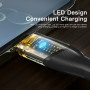 Кабель Essager Interstellar Transparent Design USB - USB Type-C (M/M), 100W, 2 м Black (EXCT-XJA01-P)