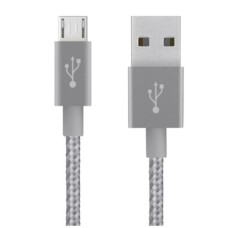 Кабель Belkin Mixit Metallic USB-microUSB, 1.8 м Grey (F2CU021bt06GYTM)