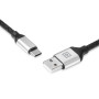 Кабель REAL-EL Premium Leather USB-USB Type C 1m, Black (EL123500049)