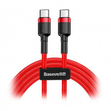 Кабель Baseus Cafule USB-C-USB-C, PD2.0 60W 1м Red (CATKLF-G09)