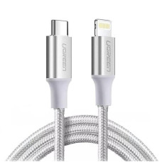 Кабель Ugreen US304 USB-C - Lightning, 2м, Silver (70525)