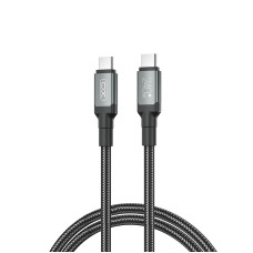 Кабель XO NBQ264A-CC USB Type-C - USB Type-C (M/M), 1 м, Black (NB-Q264A-CC.black)