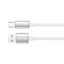 Кабель ColorWay USB - USB Type-C (M/M), zinc alloy braided, 3А, 2 м, White (CW-CBUC099-WT)