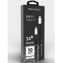 Кабель Grand-X USB Type-C - USB Type-C, Power Delivery, 65W, 1м, Black (TPC-02)