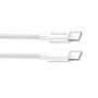Кабель ColorWay USB-C-USB-C (PD Fast Charging 65W), 3.0А, 2м, White (CW-CBPDCC056-WT)