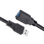 Кабель ColorWay USB - USB V 3.0 (M/F), 1.8 м, Black (CW-CBUF075-BK)