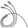 Кабель SkyDolphin S63E 3in1 USB - Lightning/Type-C/MicroUSB 1.2м, Black (USB-000625)