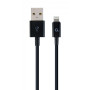 Кабель Cablexpert (CC-USB2P-AMLM-2M) USB 2.0 A - Lightning, преміум, 2м, чорний
