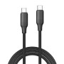 Кабель ColorWay USB Type-C - USB Type-C (M/M), TPE embossed, 3А, 2 м, Black (CW-CBPDCC102-BK)