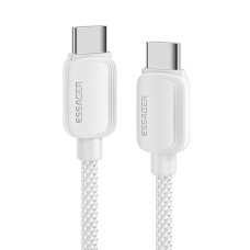 Кабель Essager Breeze USB Type-C - USB Type-C (M/M), 100W, 2 м White (EXCTT1-WLA02-P)