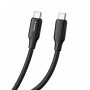 Кабель ColorWay USB Type-C - USB Type-C (M/M), TPE embossed, 3А, 2 м, Black (CW-CBPDCC102-BK)