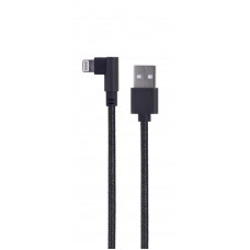 Кабель Cablexpert (CC-USB2-AMLML-0.2M), USB2.0 BM - Lightning, 0.2м, черный