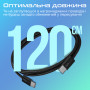 Кабель Promate USB Type-C - USB Type-C (M/M), 3 A, 60 W, 1.2 м, EcoLine-CC120 Black