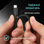 Кабель ColorWay USB Type-C - USB Type-C (M/M), textured PVC, 3А, 2 м, Black (CW-CBPDCC095-BK)