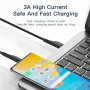 Кабель Essager Rousseau USB - USB Type-C (M/M), 1 м Black (EXCT-LS01)