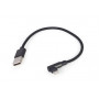 Кабель Cablexpert (CC-USB2-AMLML-0.2M), USB2.0 BM - Lightning, 0.2м, черный