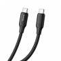Кабель ColorWay USB Type-C - USB Type-C (M/M), TPE embossed, 3А, 1 м, Black (CW-CBPDCC101-BK)
