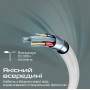Кабель Promate xCord-AC USB - USB Type-C (M/M), 1 м, White (xcord-ac.white)