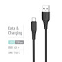 Кабель ColorWay USB - USB Type-C (M/M), textured PVC, 3А, 1 м, Black (CW-CBUC094-BK)