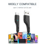 Кабель Essager Rousseau USB - USB Type-C (M/M), 1 м Black (EXCT-LS01)