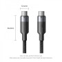 Кабель Vention USB Type-C - USB Type-C (M/M), 100W, 5A, 1 м, Black (TRGBF)