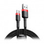 Кабель Baseus Cafule Series USB-USB-C, 2м Red/Black (CATKLF-C91)