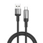 Кабель ColorWay USB - USB Type-C (M/M), braided wire, 6А, 1 м, Black (CW-CBUC096-BK)