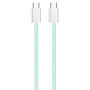 Кабель ColorWay USB Type-C + USB Type-C (M/M), 3.0 А, 1 м, Green (CW-CBPDCC061-G)