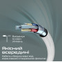 Кабель Promate xCord-AC200 USB - USB Type-C (M/M), 2 м, White (xcord-ac200.white)