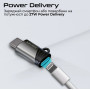 Адаптер Promate Link-Ci Lightning - USB Type C (F/M) Grey